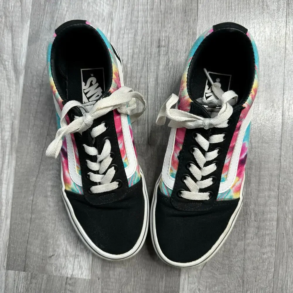 Vans Old Skool Tie Dye Lace Up Womens Size 6